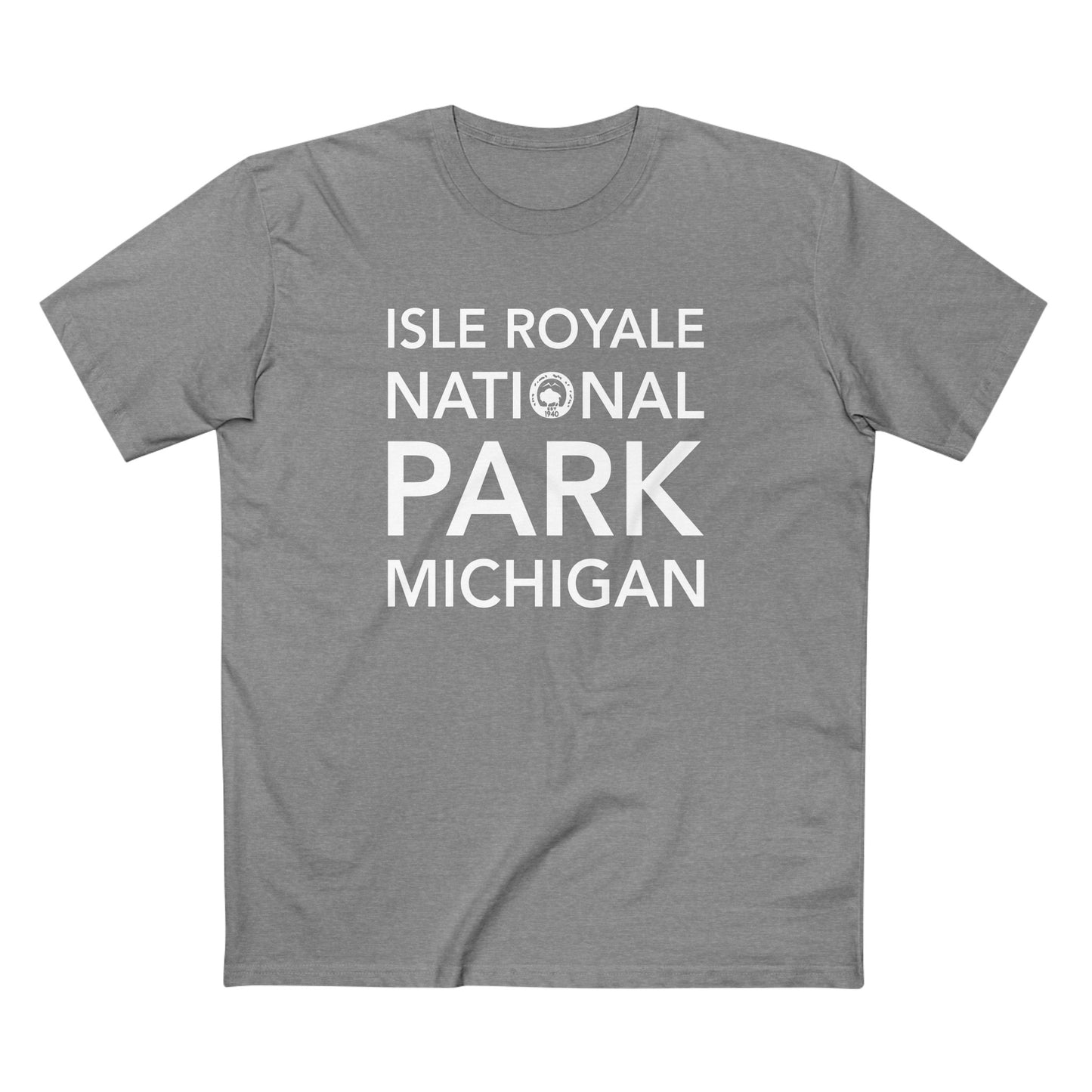 Isle Royale National Park T-Shirt Block Text