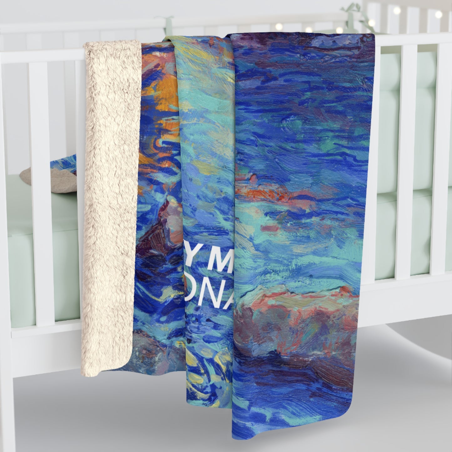 Rocky Mountain National Park Sherpa Blanket - The Starry Night