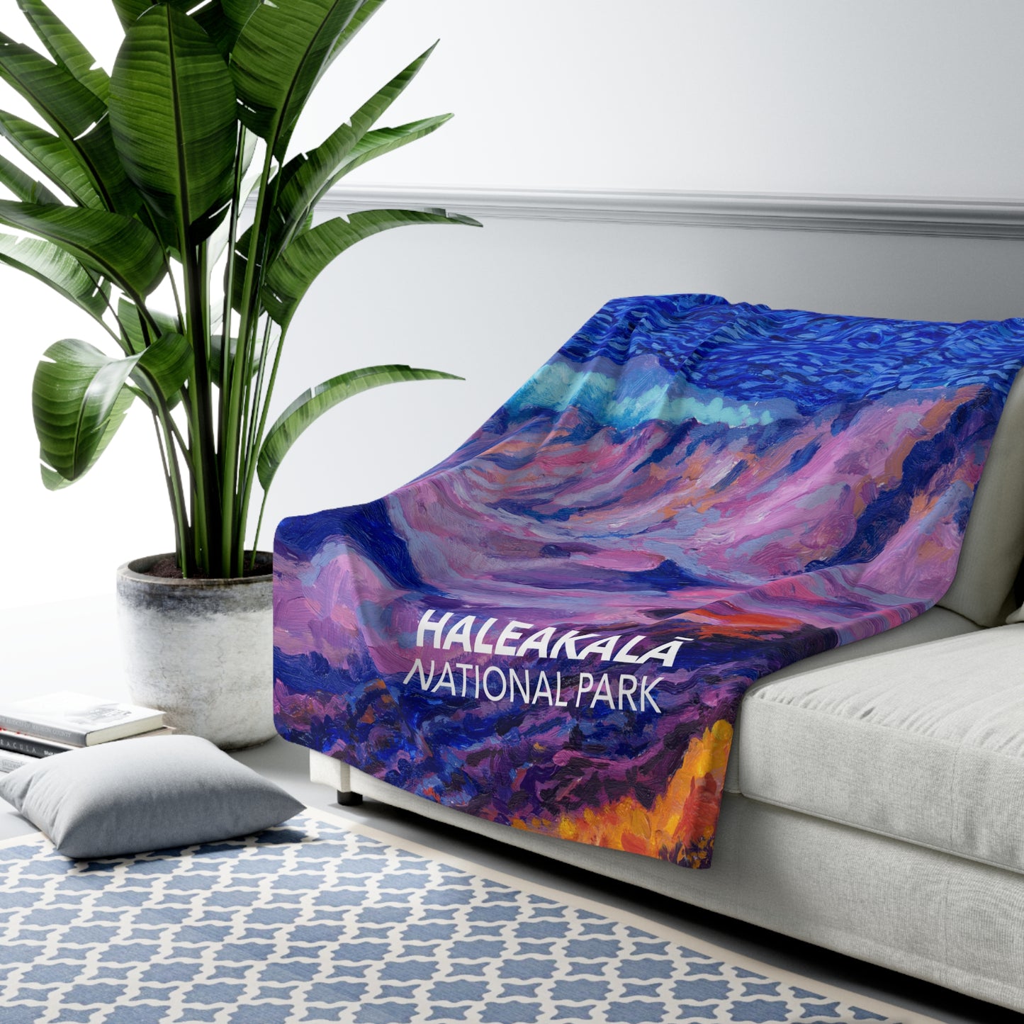 Haleakalā National Park Sherpa Blanket - The Starry Night