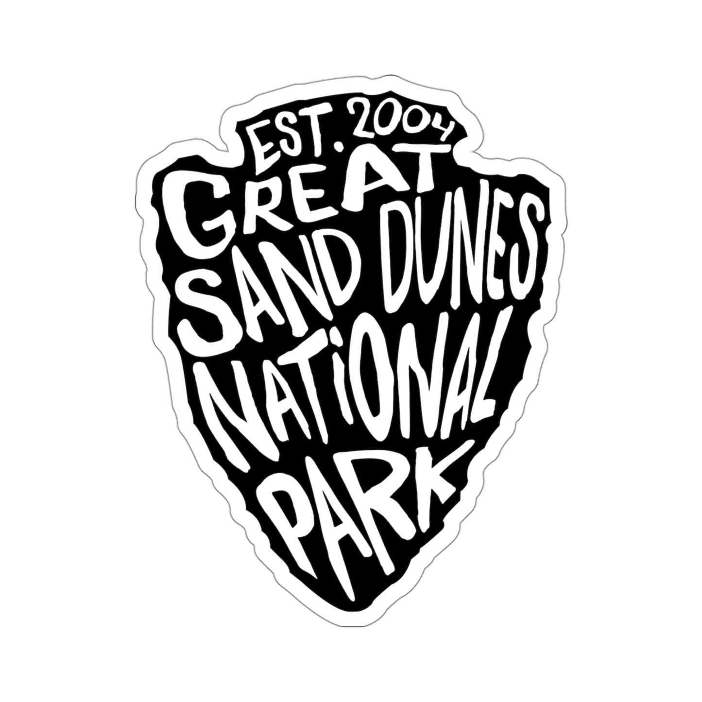 Great Sand Dunes National Park Sticker - Arrow Head Design