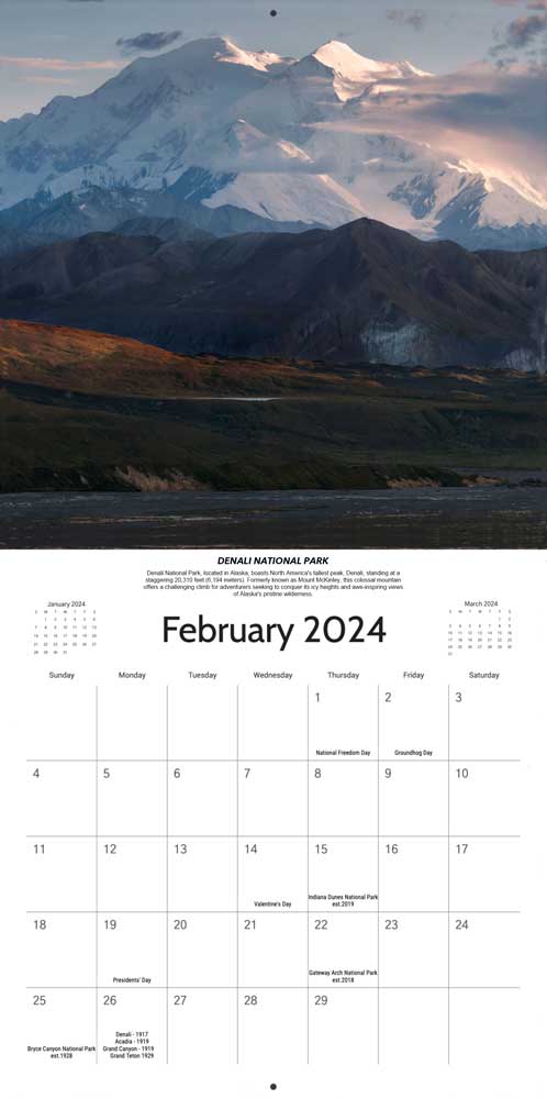 2024 National Park Calendar