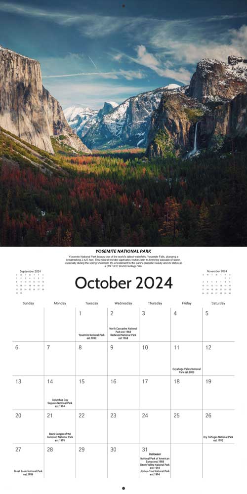 2024 National Park Calendar