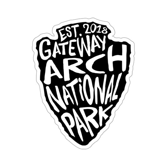 Gateway Arch National Park Sticker - Arrow Head Design