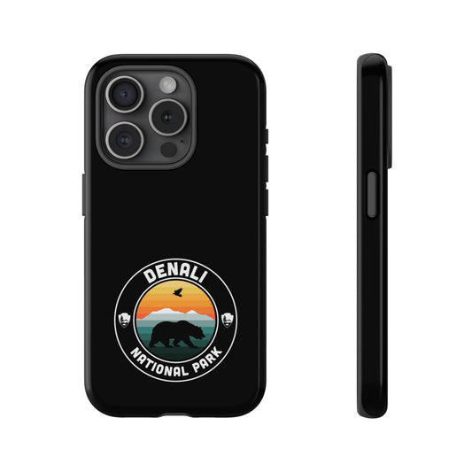 Denali National Park Phone Case - Round Emblem Design