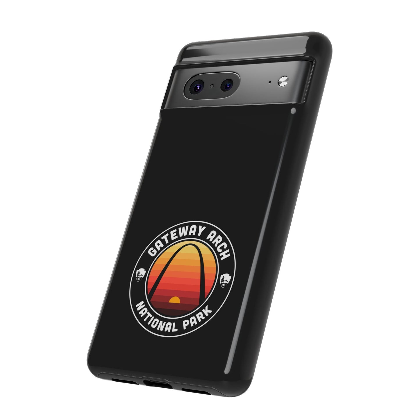 Gateway Arch National Park Phone Case - Round Emblem Design