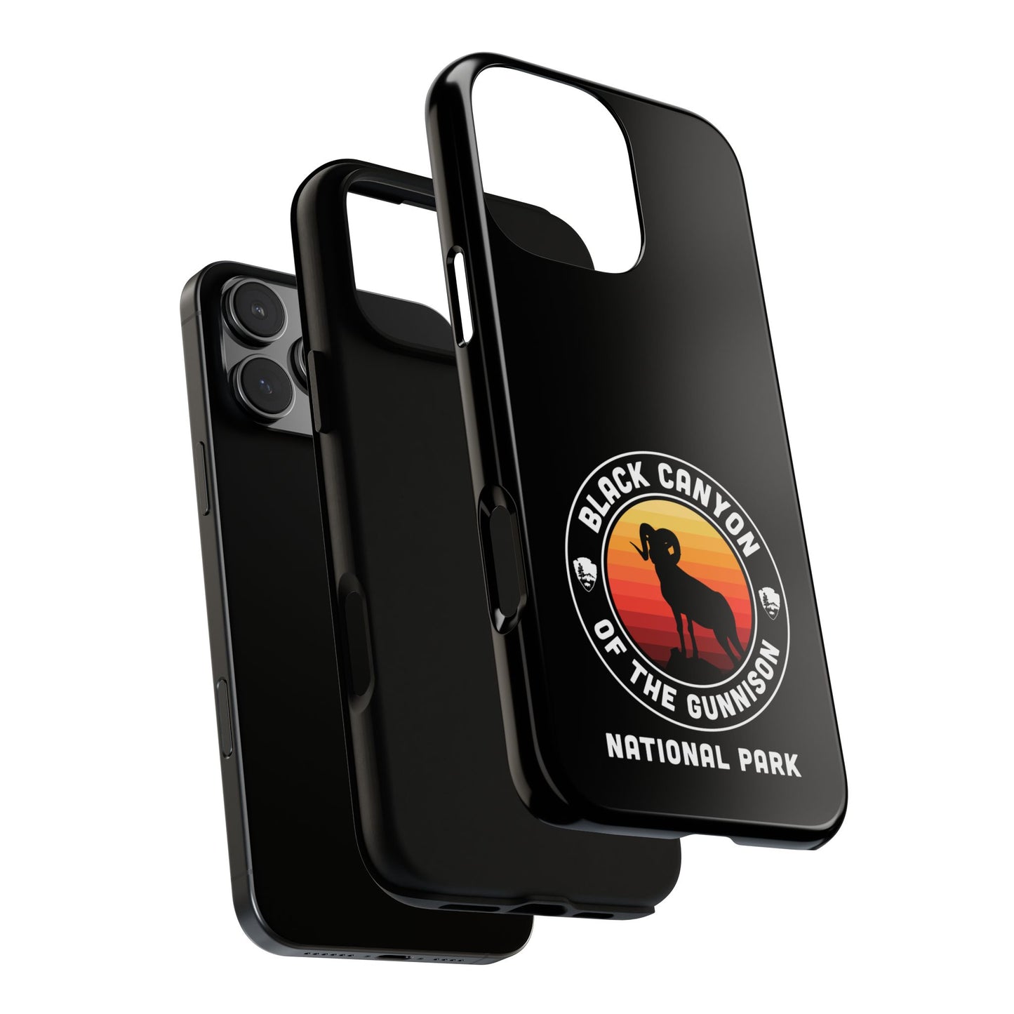Black Canyon of the Gunnison National Park Phone Case - Round Emblem Design