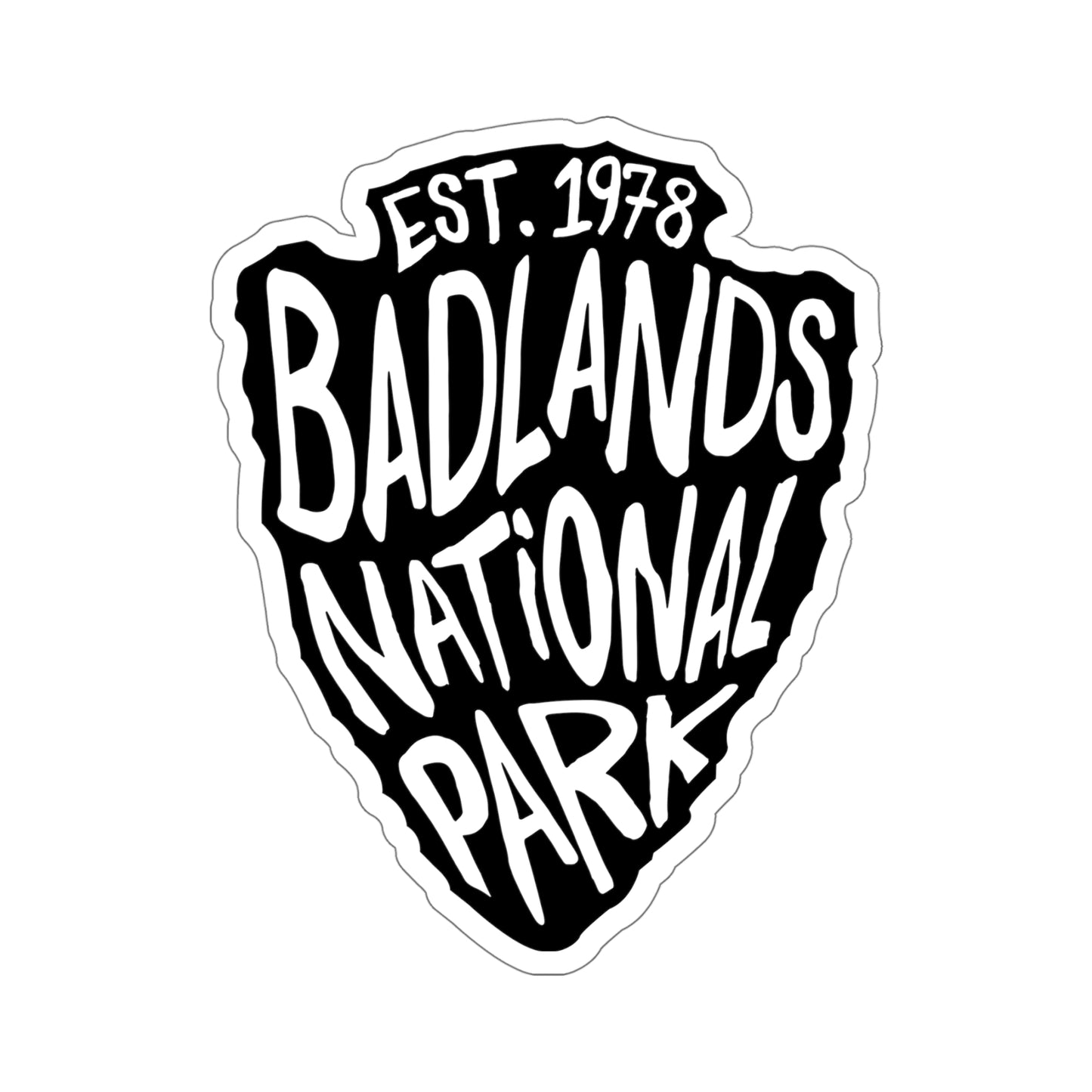 Badlands National Park Sticker - Arrow Head Design