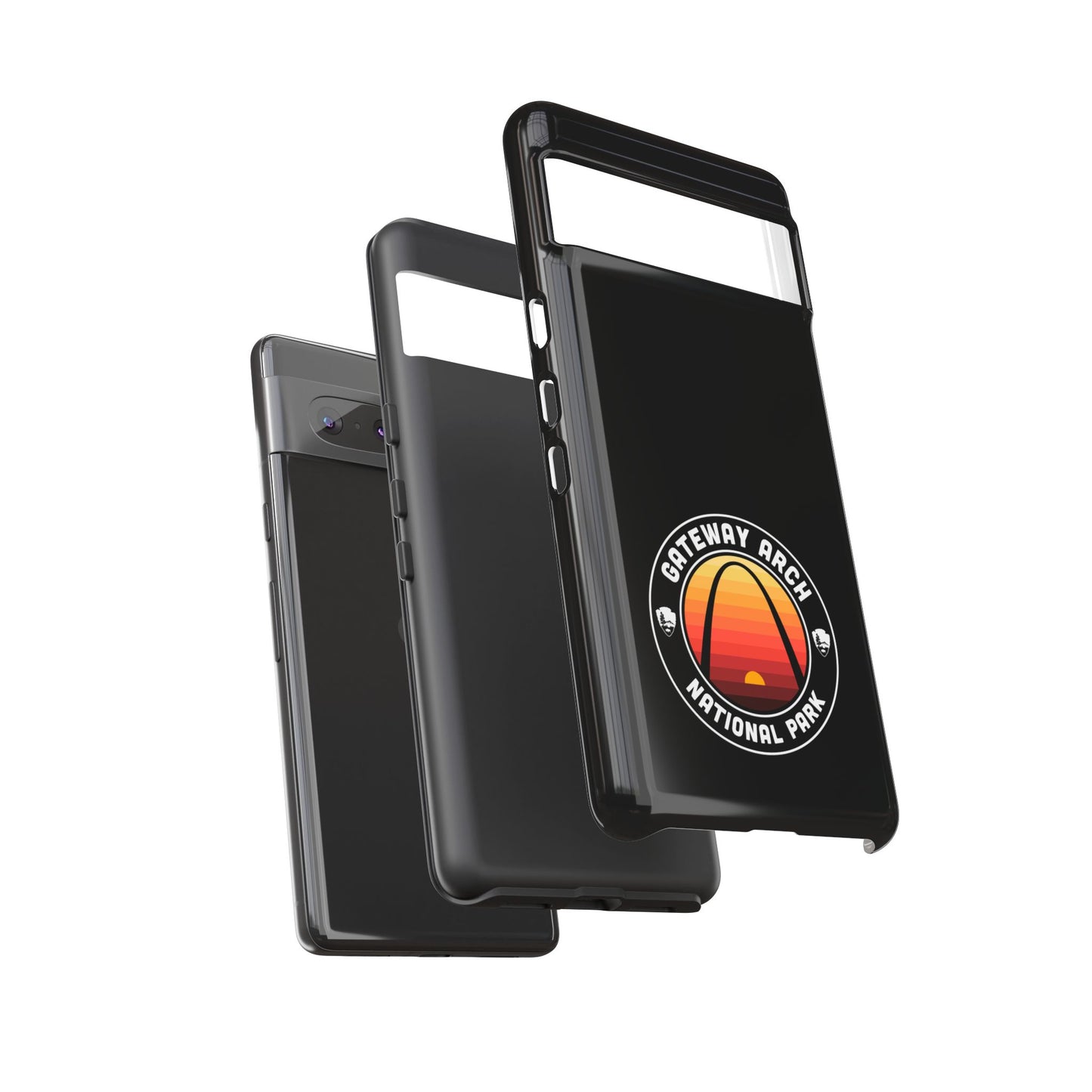 Gateway Arch National Park Phone Case - Round Emblem Design