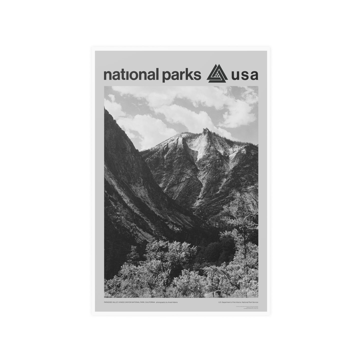 Kings Canyon National Park Poster - Ansel Adams