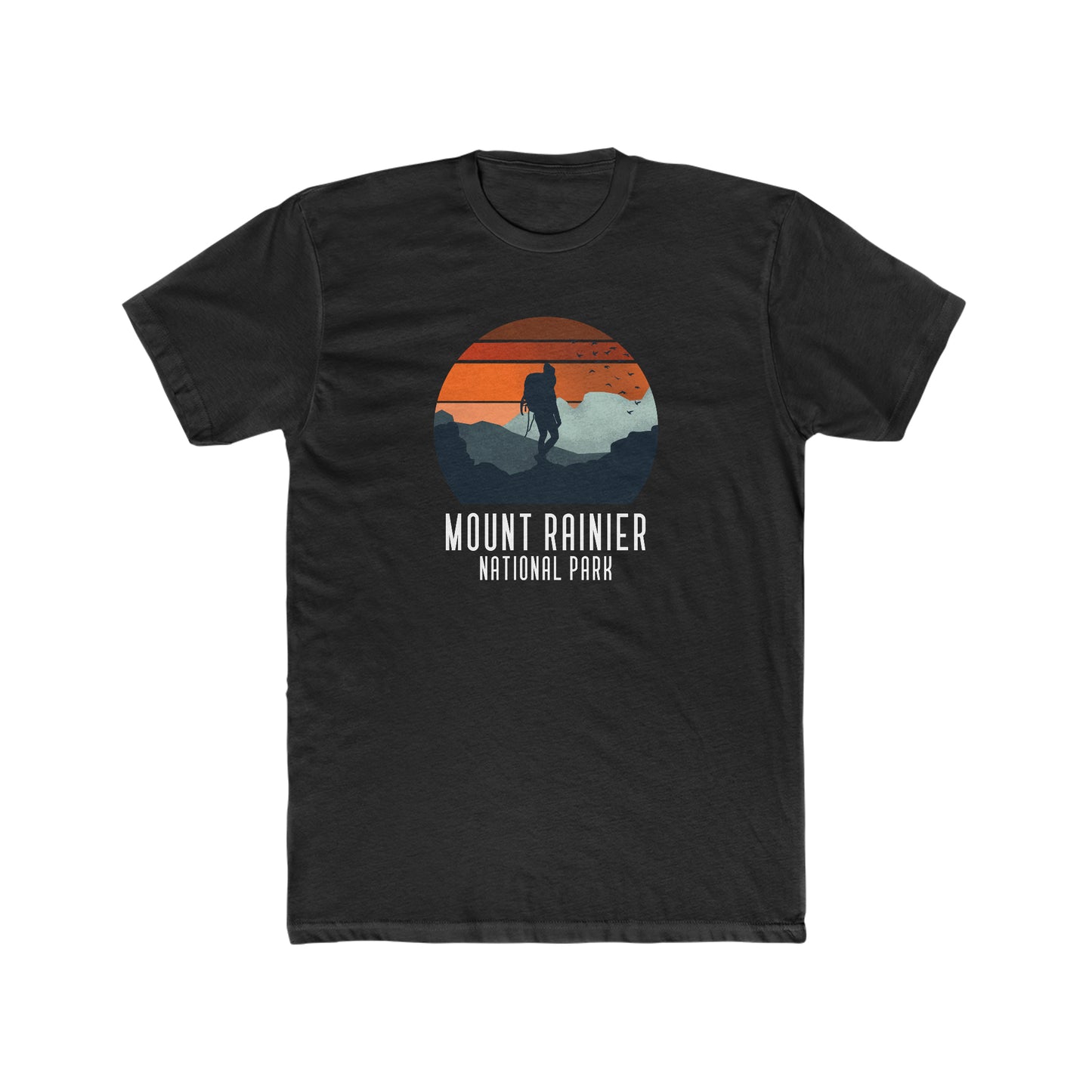 Mount Rainier National Park T-Shirt - Hiker Graphic