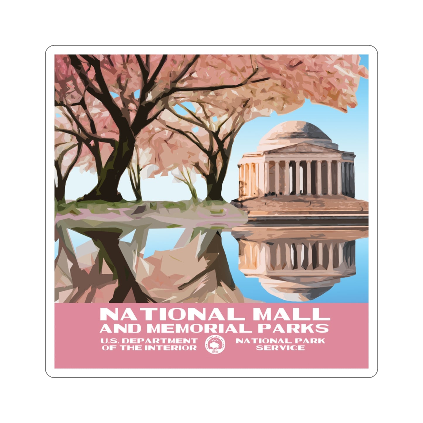 National Mall and Memorial Parks Sticker