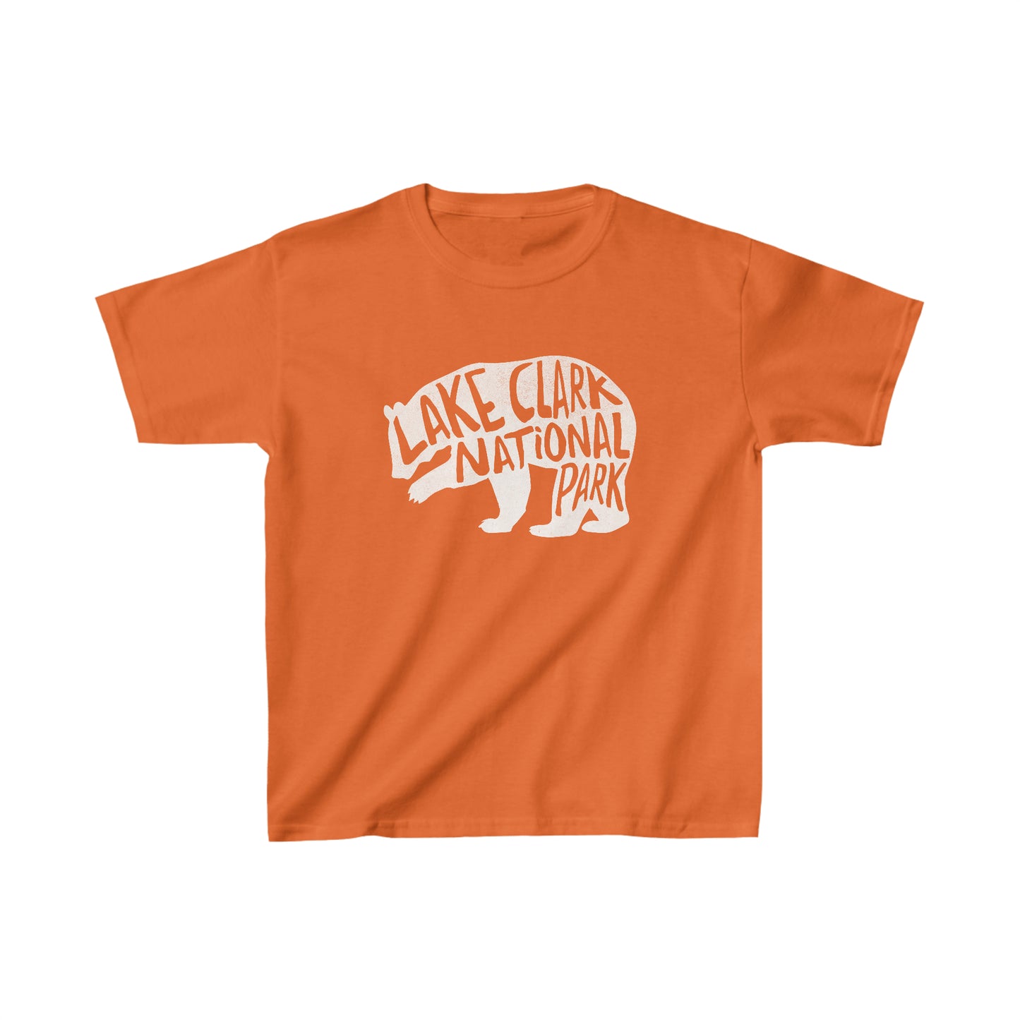 Lake Clark National Park Child T-Shirt - Grizzly Bear Chunky Text
