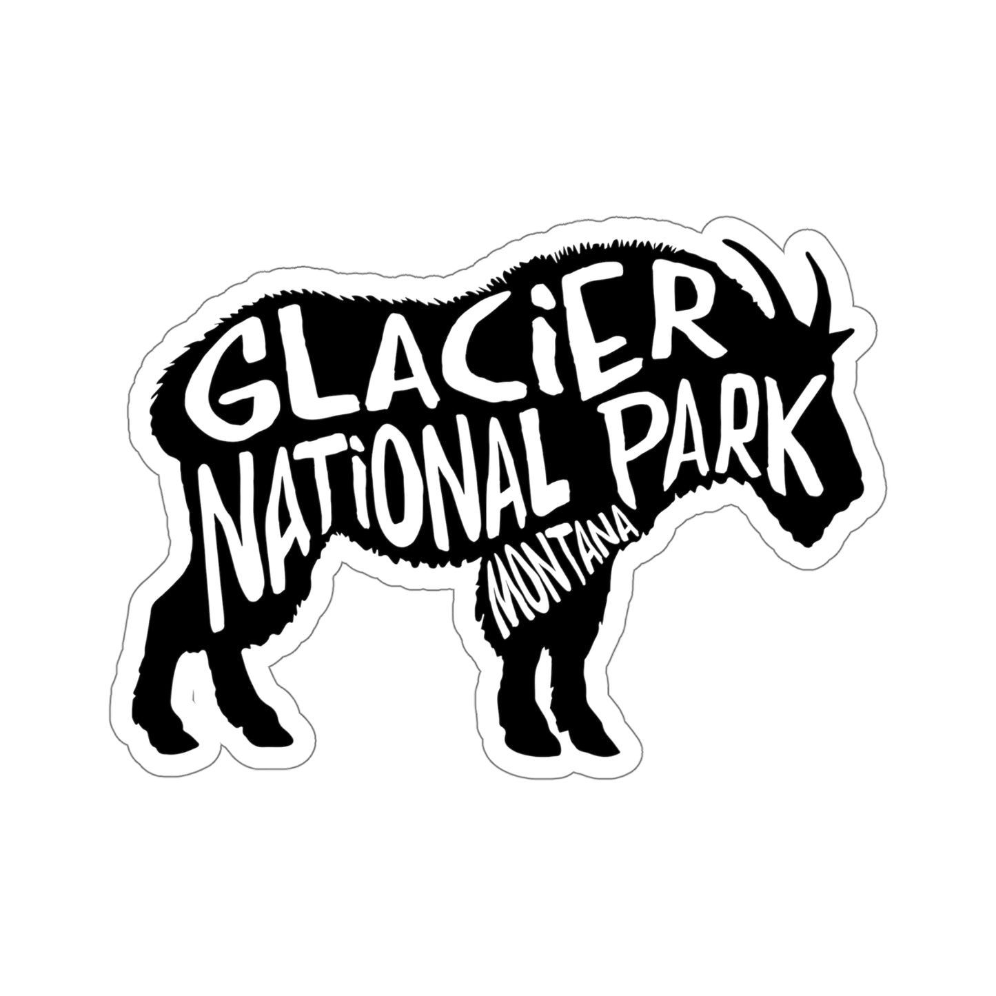 Glacier National Park Sticker - Mountain Goat