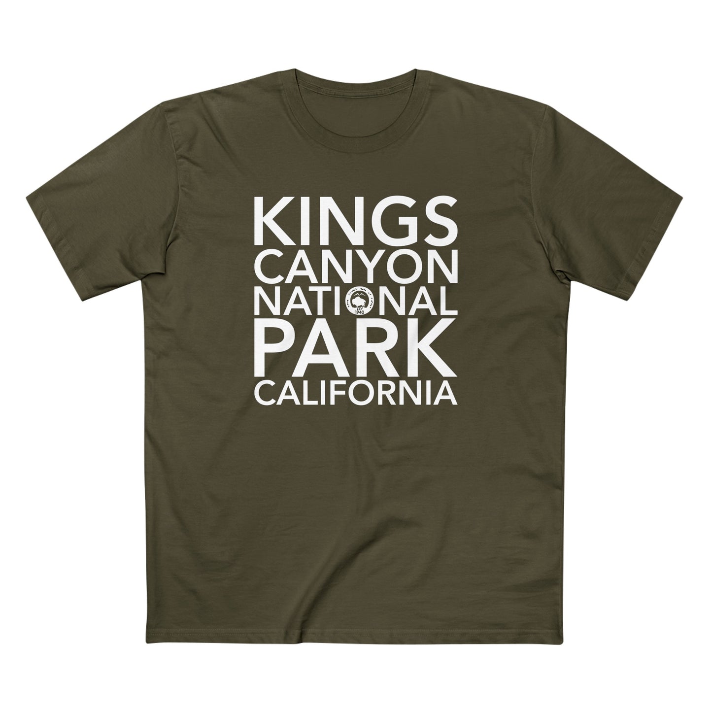 Kings Canyon National Park T-Shirt Block Text