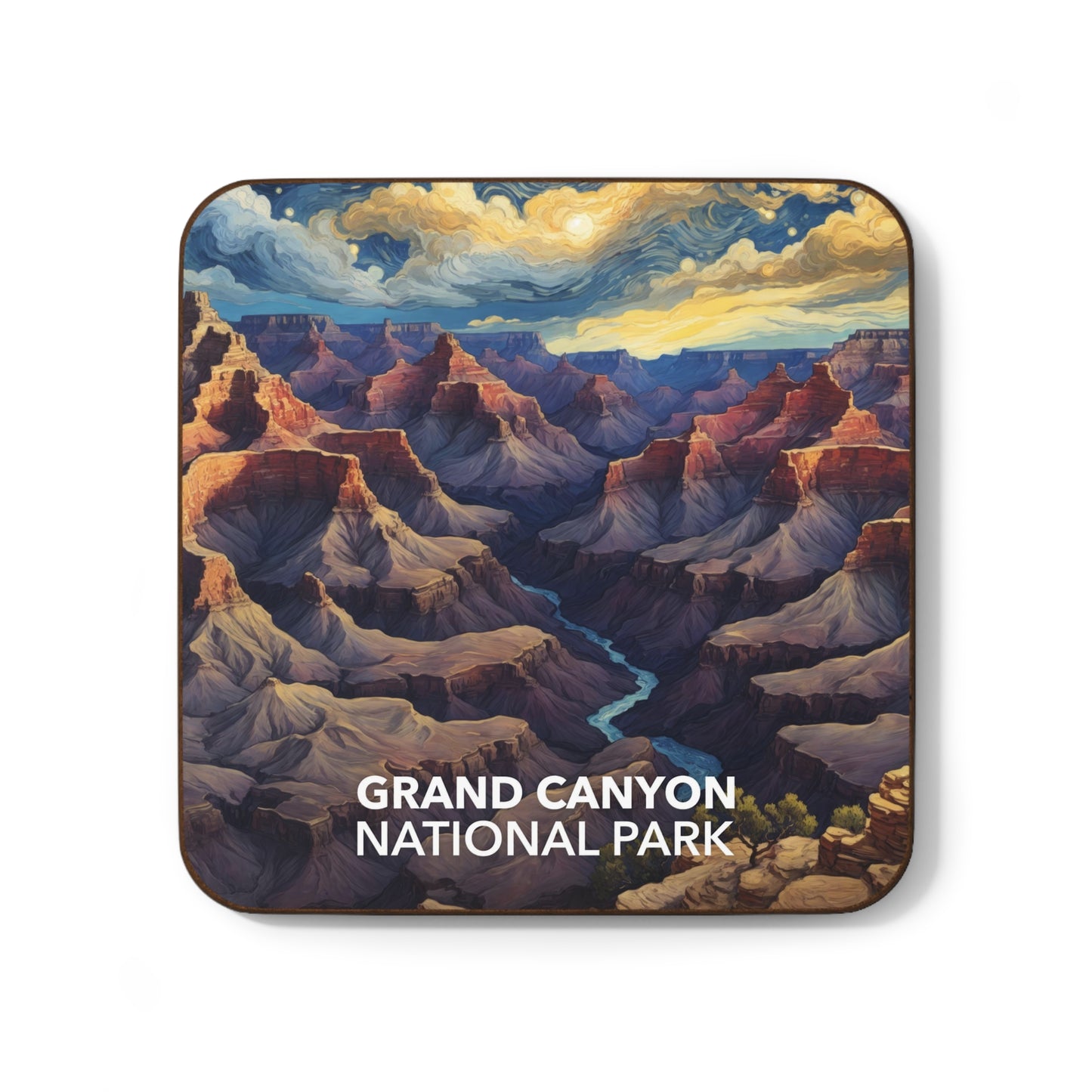 Grand Canyon National Park Coaster - The Starry Night