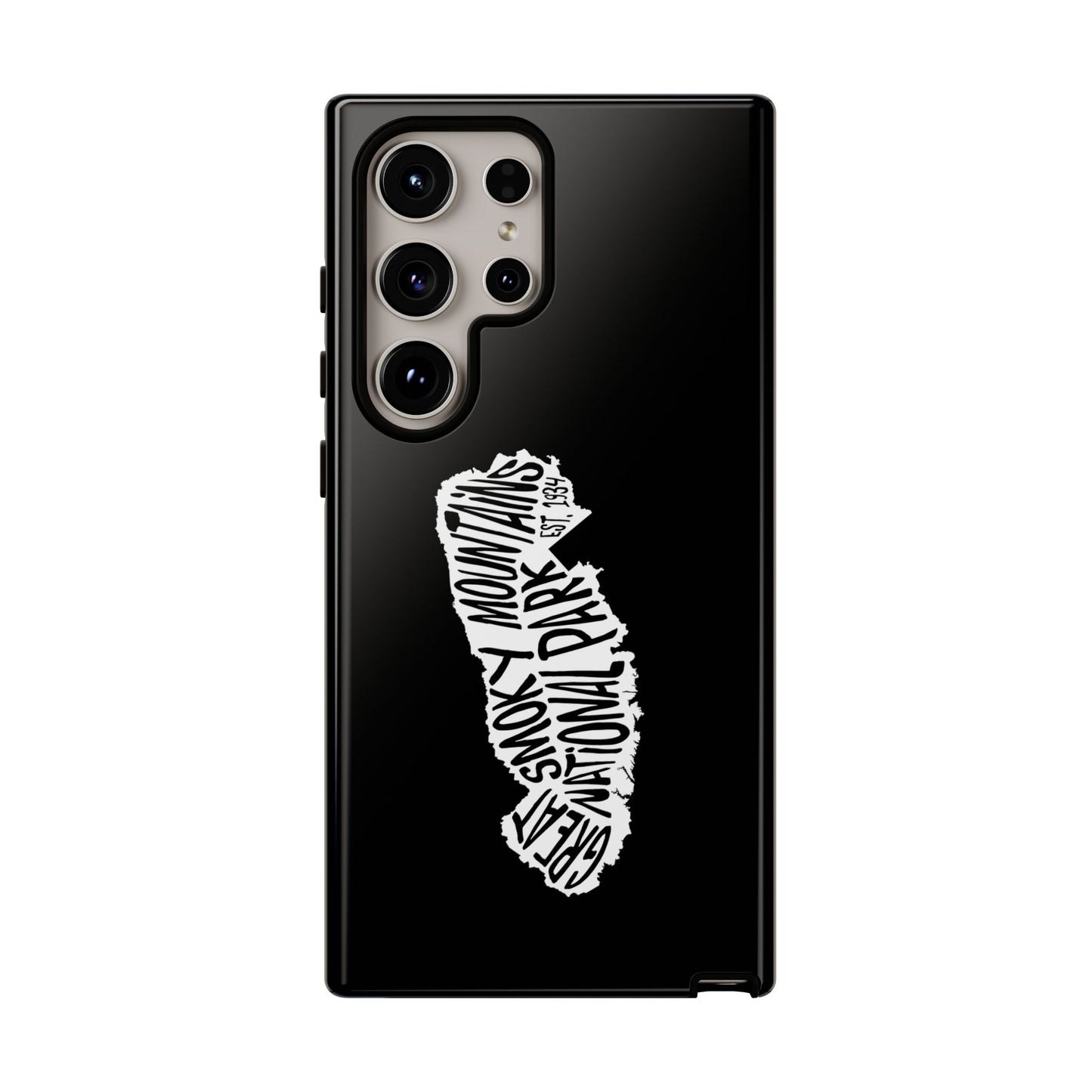 Great Smoky Mountains National Park Phone Case - Map Design