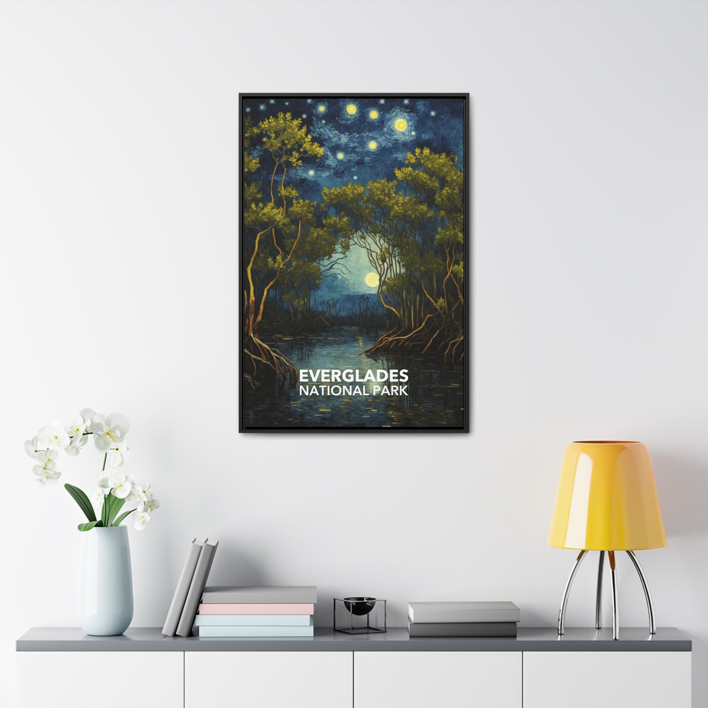 Everglades National Park Framed Canvas - The Starry Night
