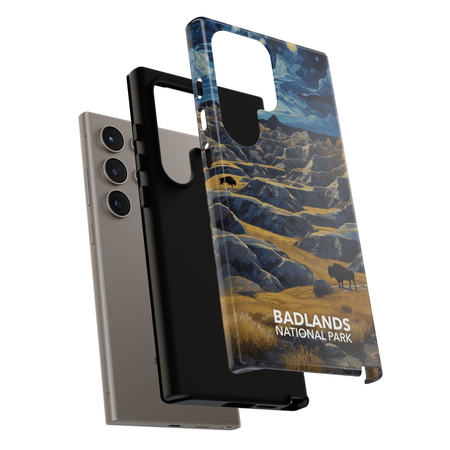 Badlands National Park Phone Case - Starry Night