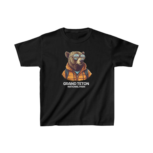 Grand Teton National Park Child T-Shirt - Cool Grizzly Bear