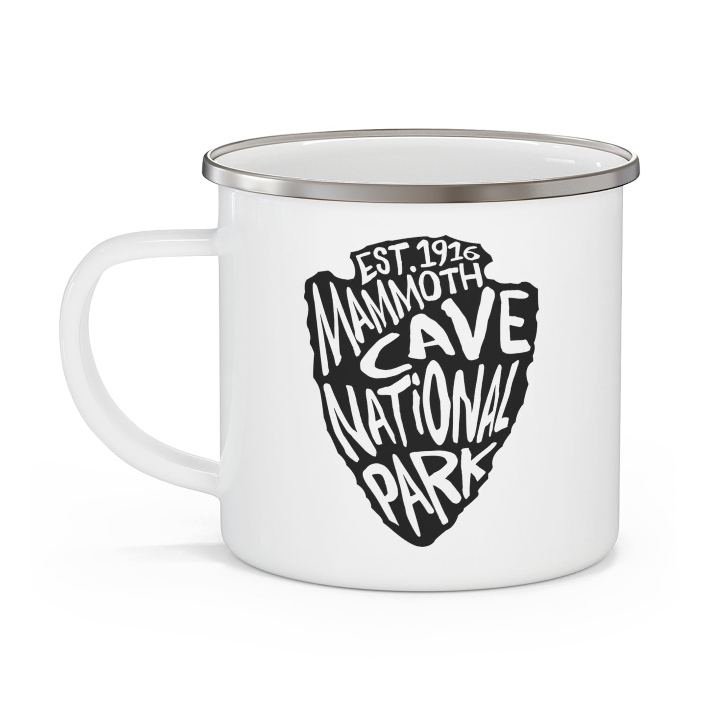 Mammoth Cave National Park Enamel Camping Mug - Arrowhead