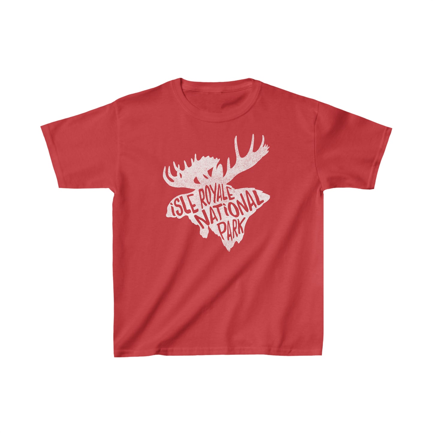 Isle Royale National Park Child T-Shirt - Moose Chunky Text