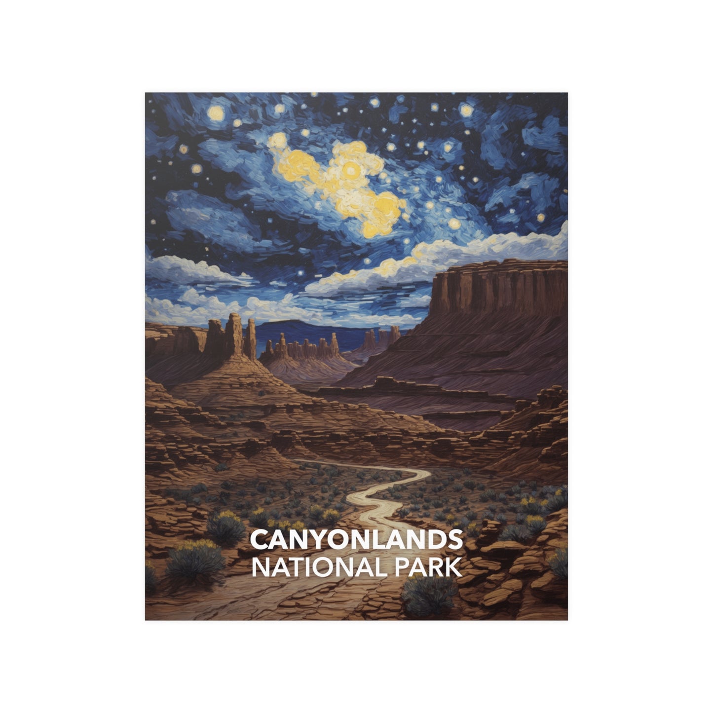 Canyonlands National Park Poster - Starry Night