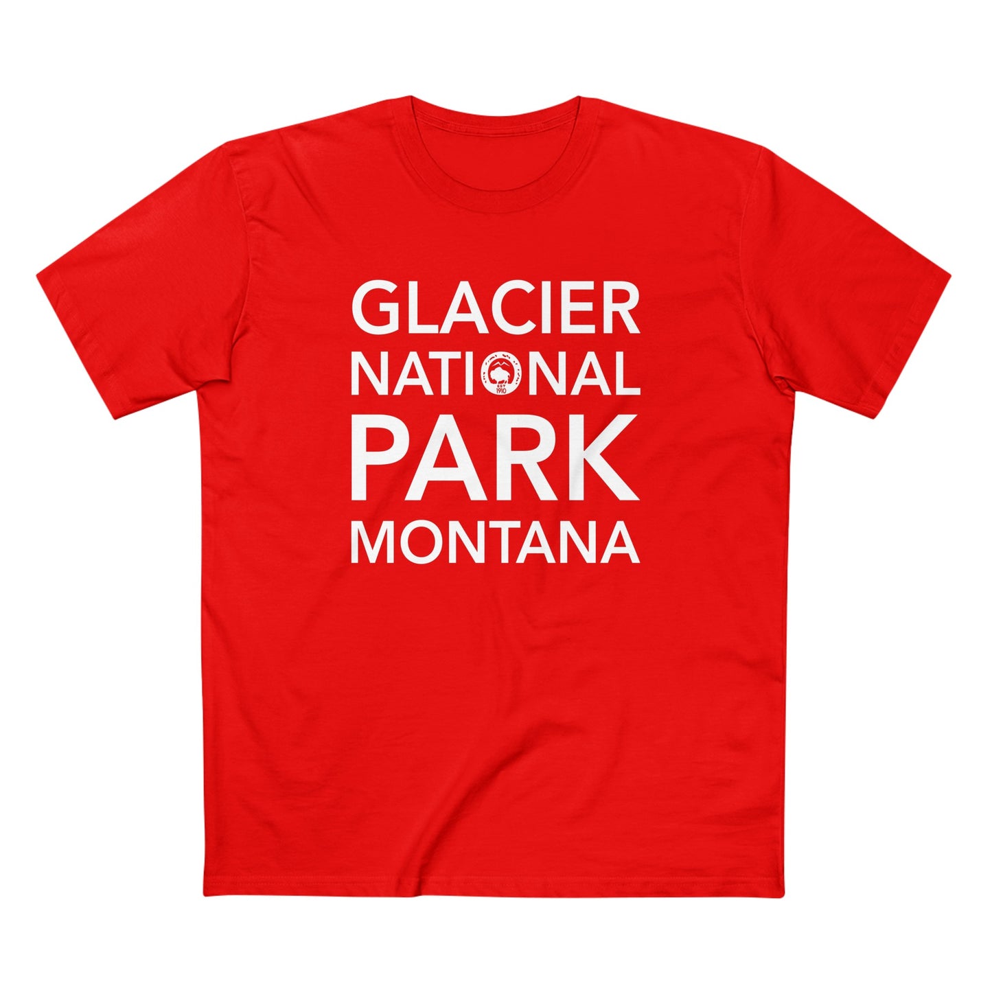 Glacier National Park T-Shirt Block Text