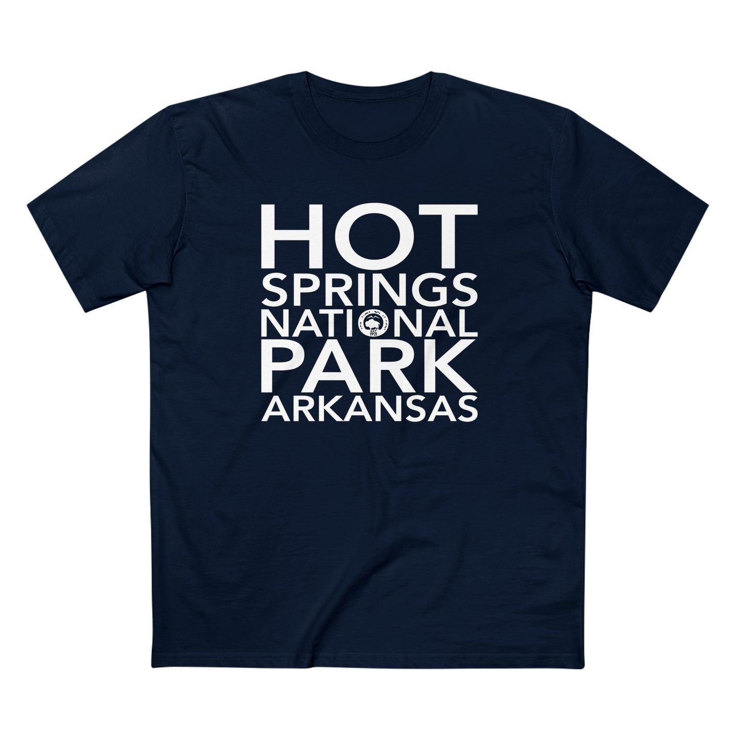 Hot Springs National Park T-Shirt Block Text
