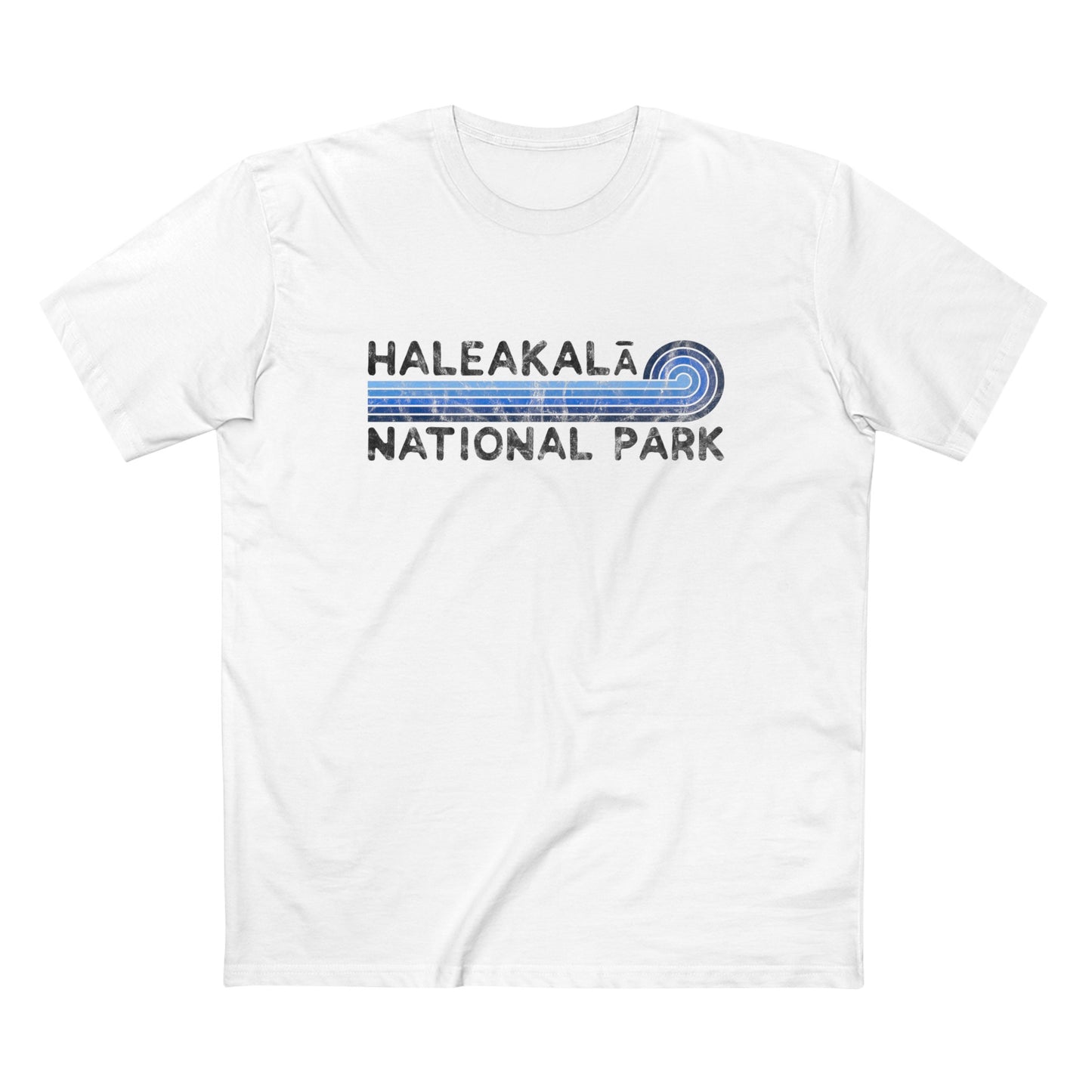 Haleakala National Park T-Shirt - Blue Vintage Stretched Sunrise