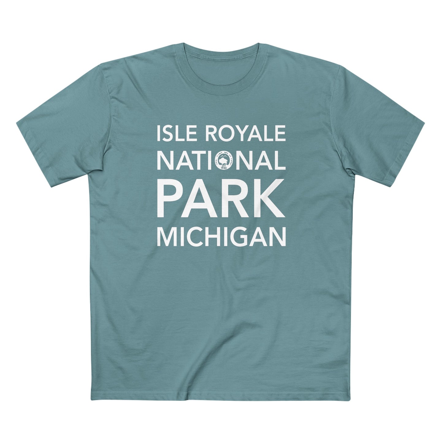 Isle Royale National Park T-Shirt Block Text