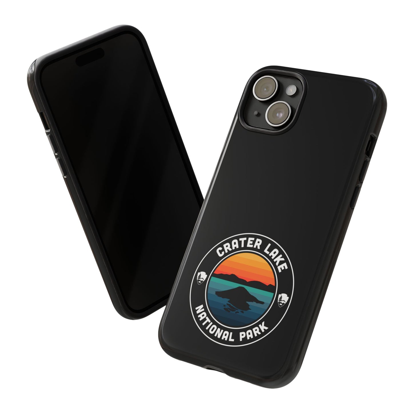 Crater Lake National Park Phone Case - Round Emblem Design