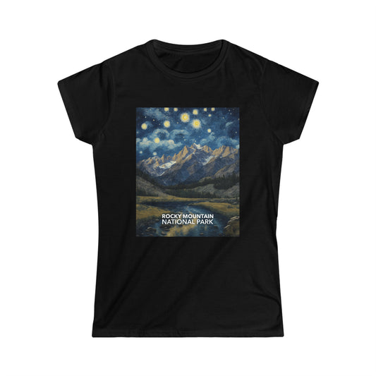 Rocky Mountain National Park T-Shirt - Women's Starry Night