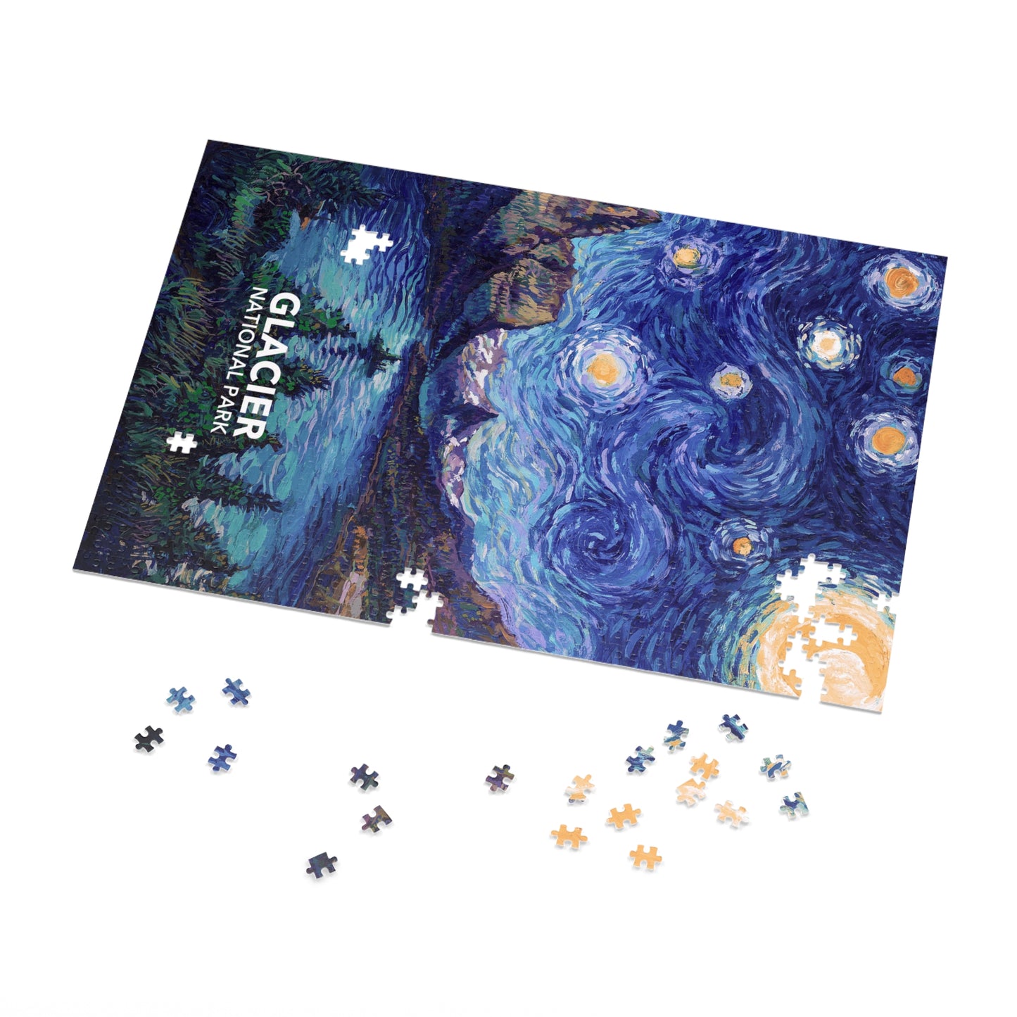 Glacier National Park Jigsaw Puzzle - The Starry Night