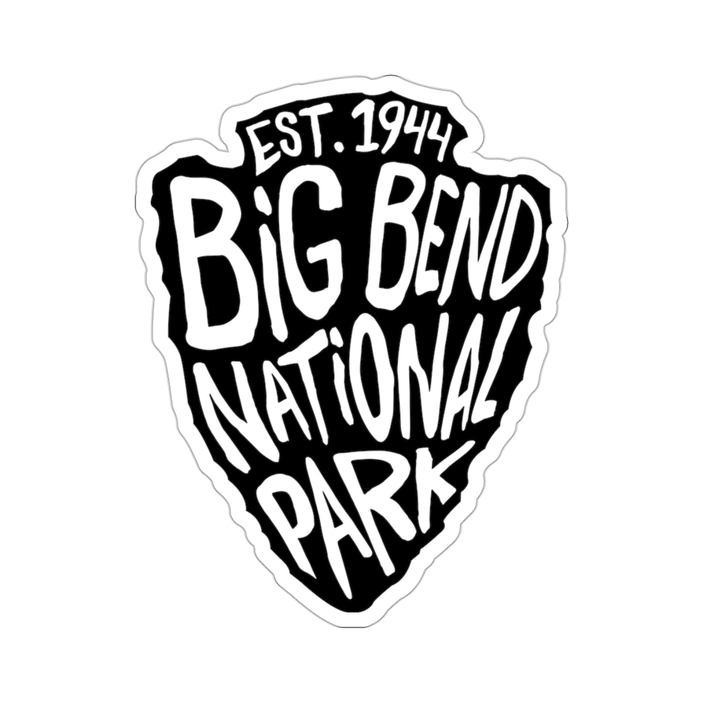 Big Bend National Park Sticker - Arrow Head Design
