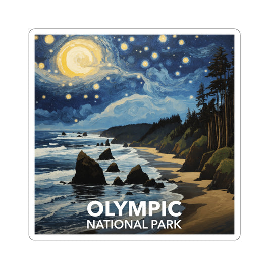 Olympic National Park Sticker - The Starry Night