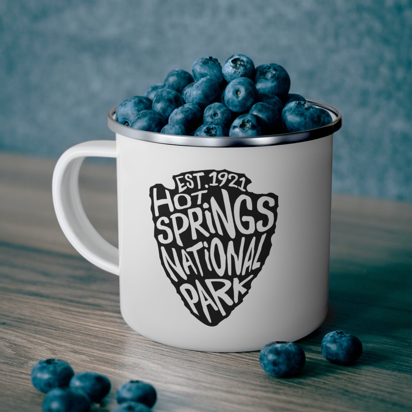Hot Springs National Park Enamel Camping Mug - Arrowhead