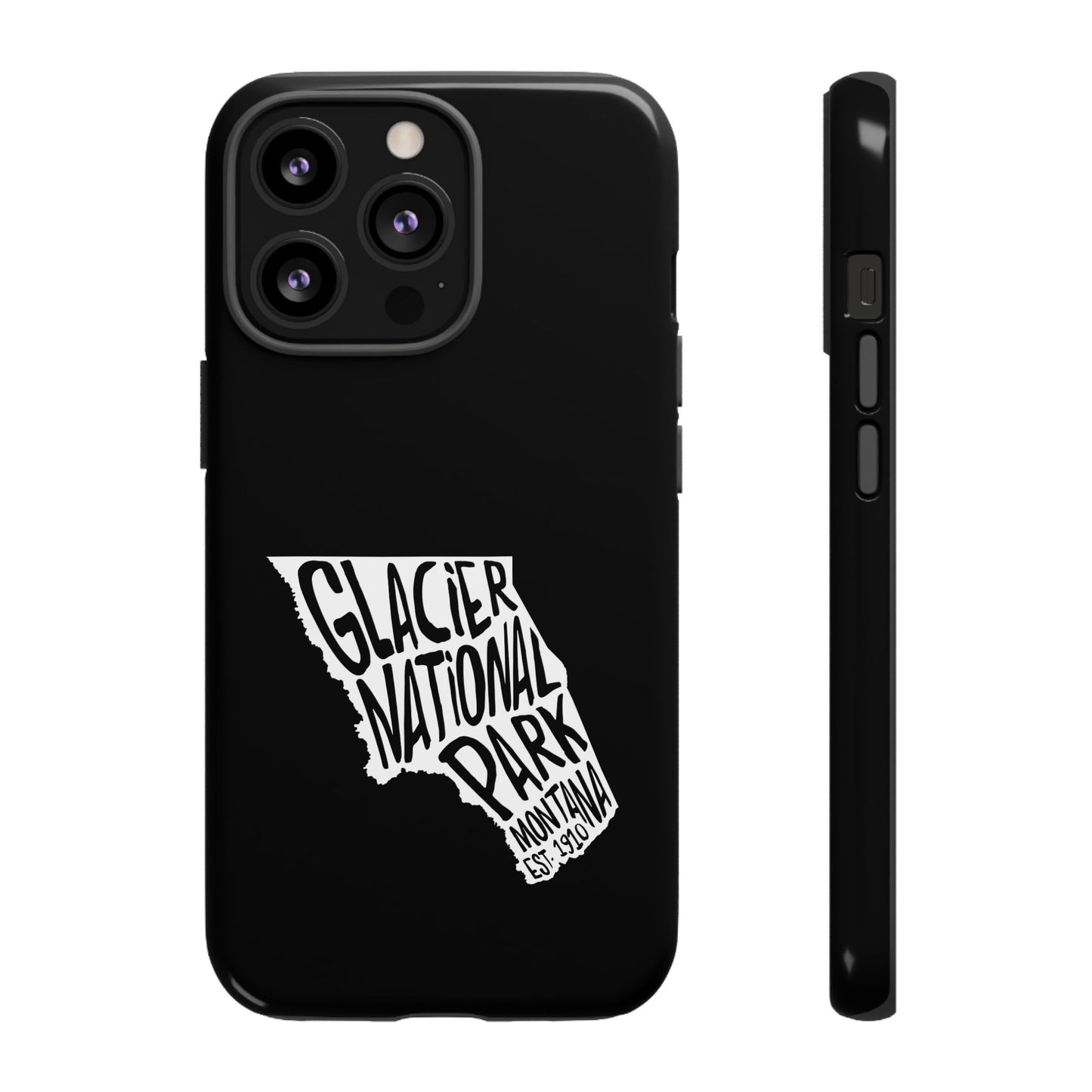 Glacier National Park Phone Case - Map Design