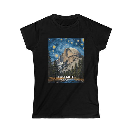 Yosemite National Park T-Shirt - Women's Starry Night