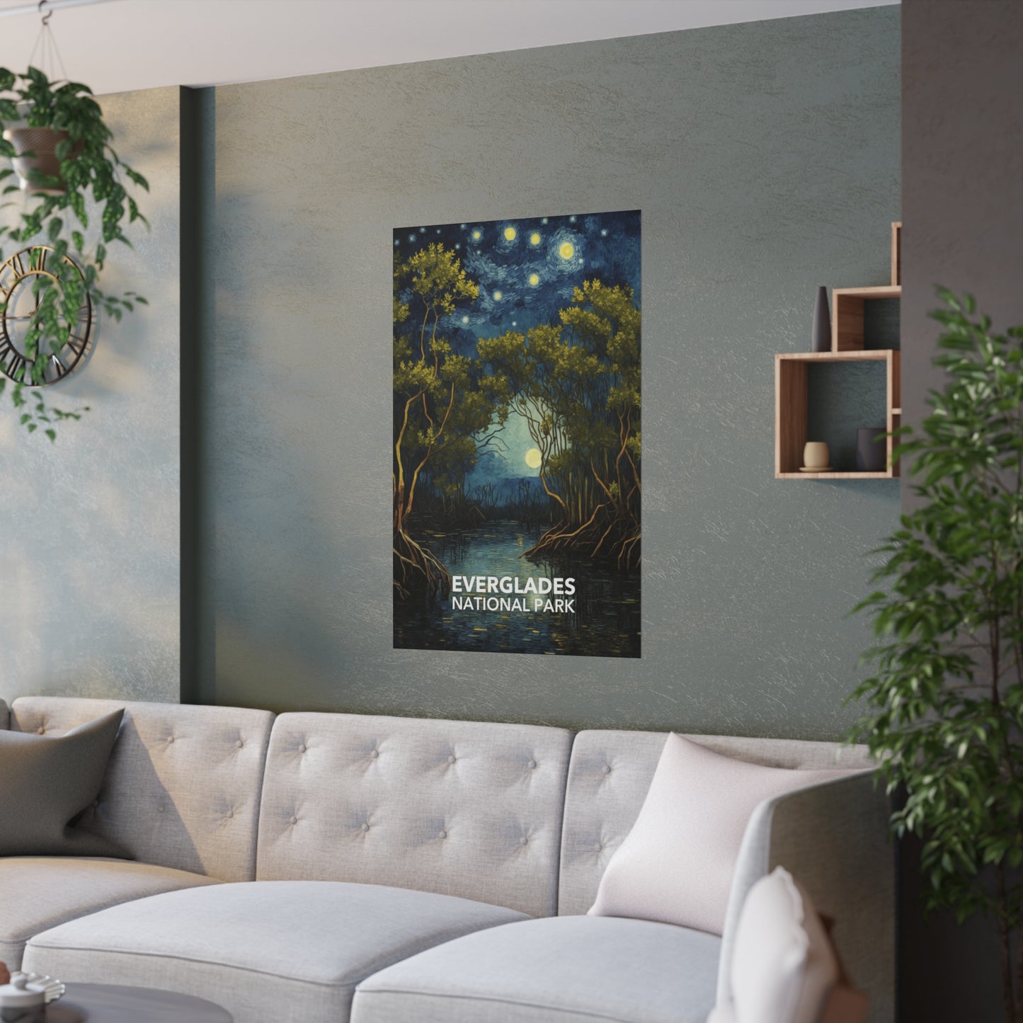 Everglades National Park Poster - Starry Night