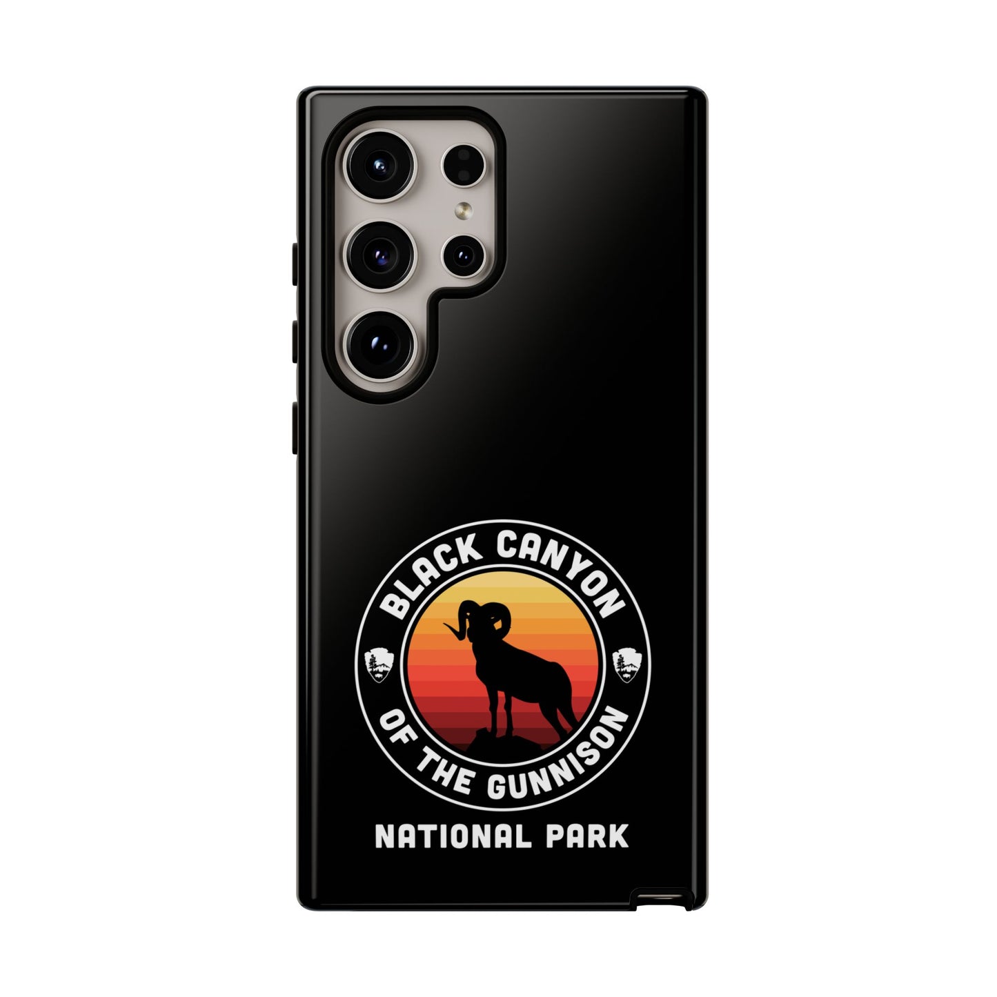 Black Canyon of the Gunnison National Park Phone Case - Round Emblem Design