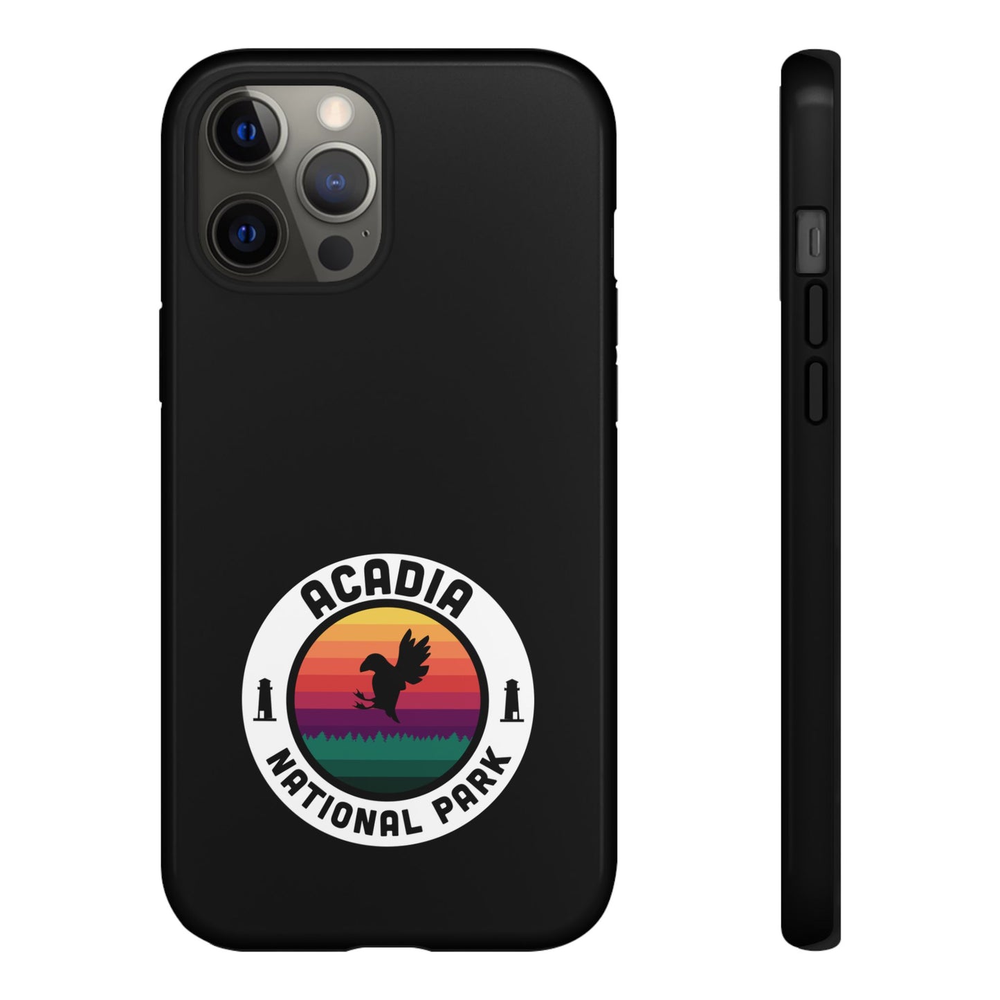 Acadia National Park Phone Case - Round Emblem Design