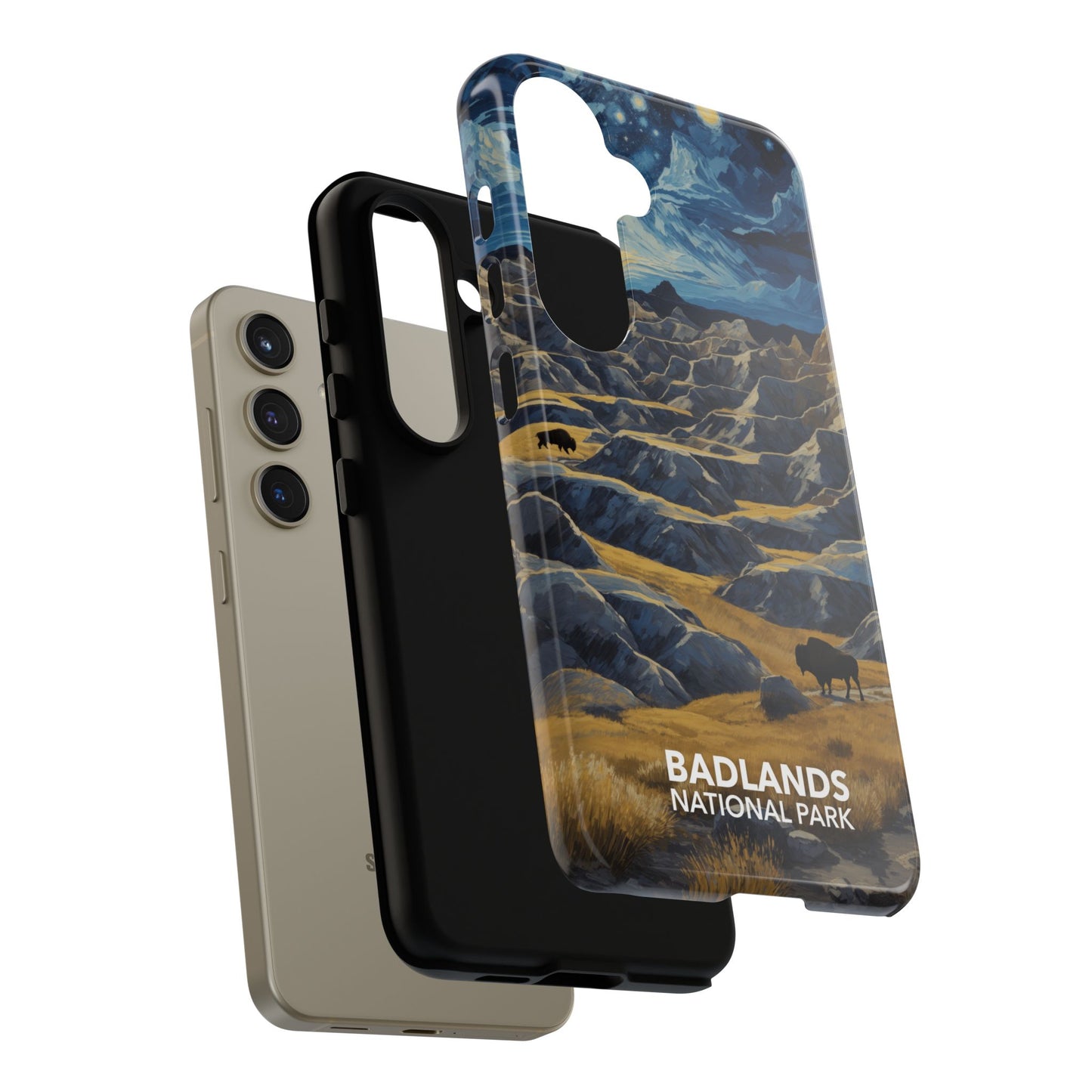 Badlands National Park Phone Case - Starry Night