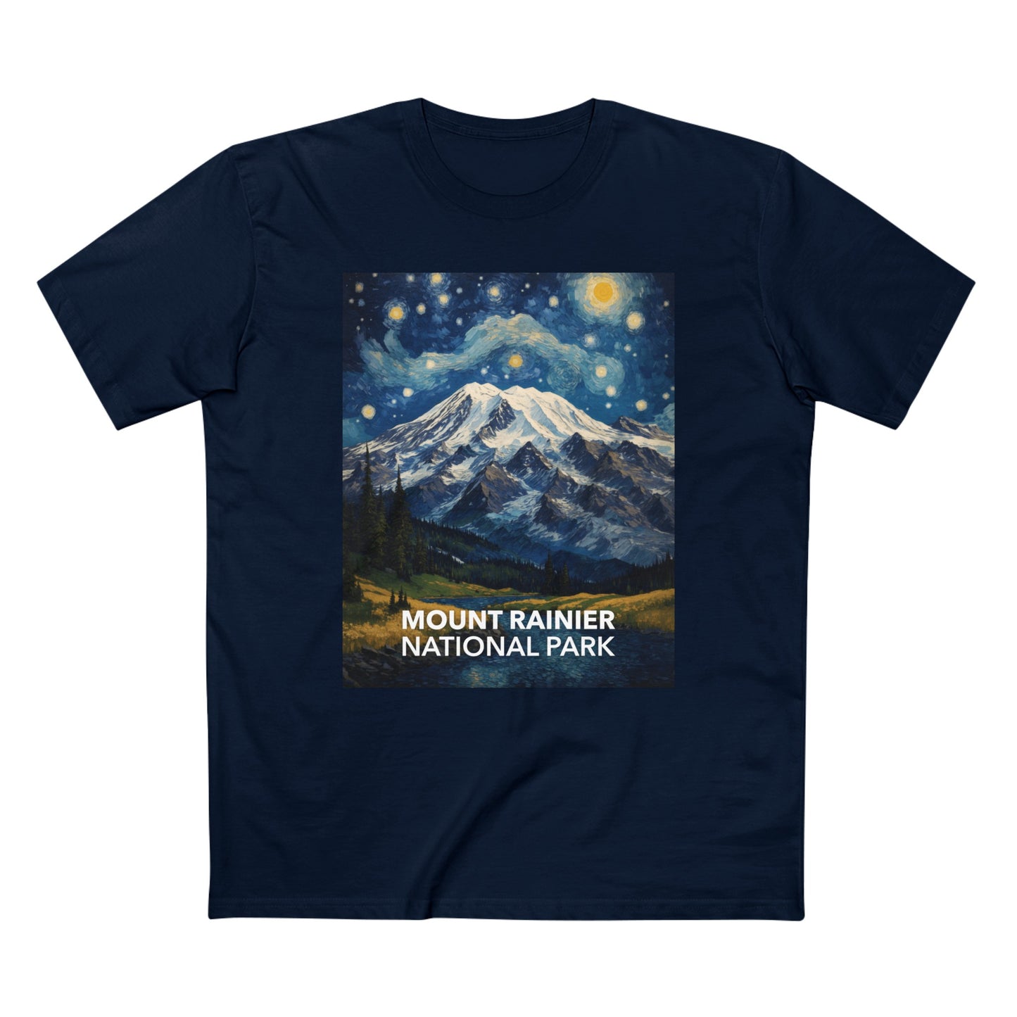 Mountain Rainier National Park T-Shirt - The Starry Night