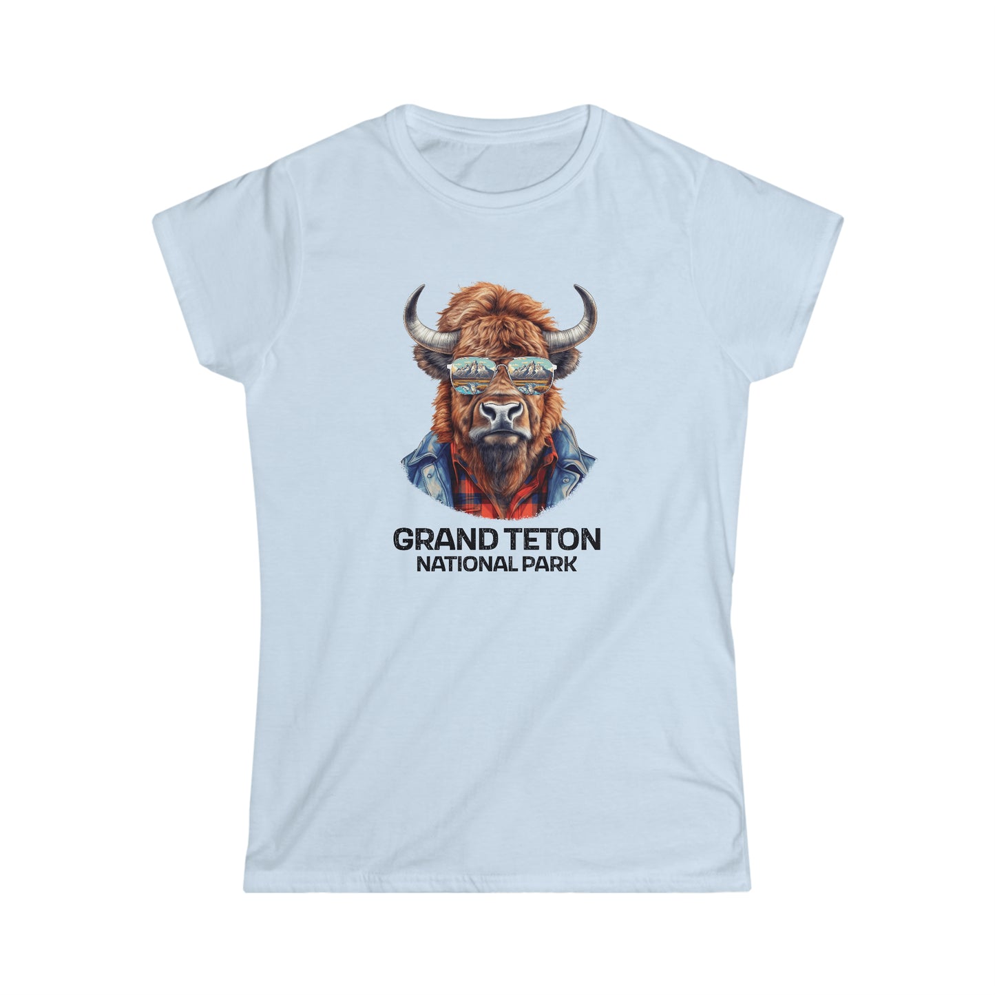 Grand Teton National Park Women's T-Shirt - Cool Bison