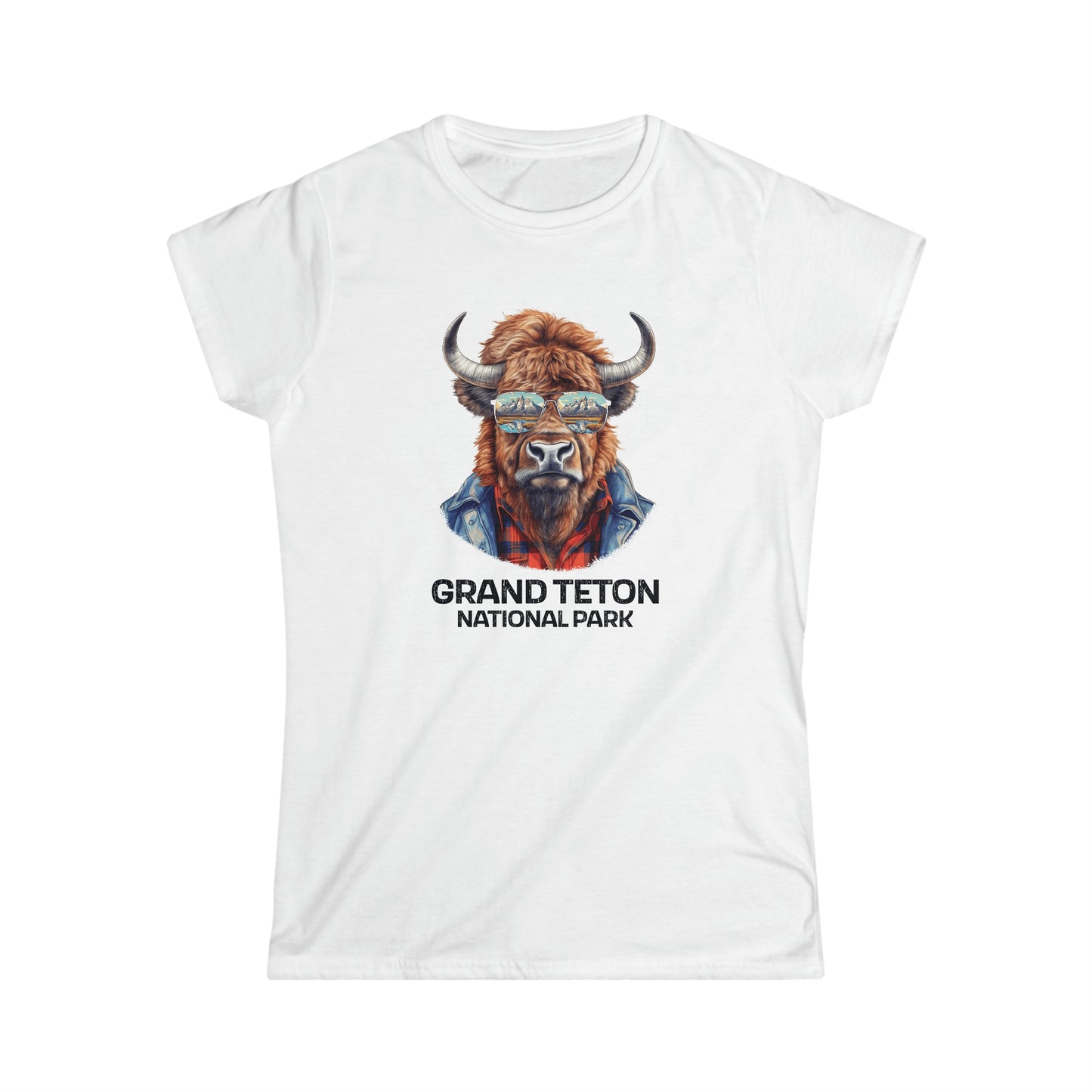 Grand Teton National Park Women's T-Shirt - Cool Bison