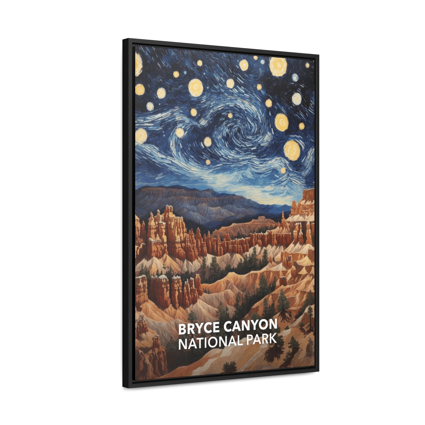 Bryce Canyon National Park Framed Canvas - The Starry Night