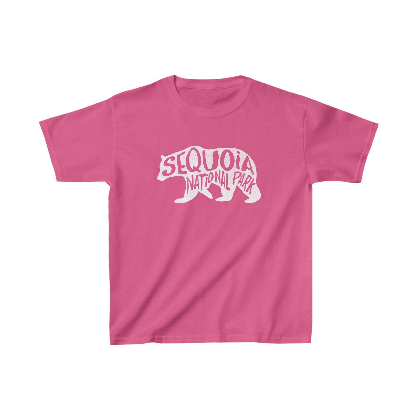 Sequoia National Park Child T-Shirt - Black Bear Chunky Text