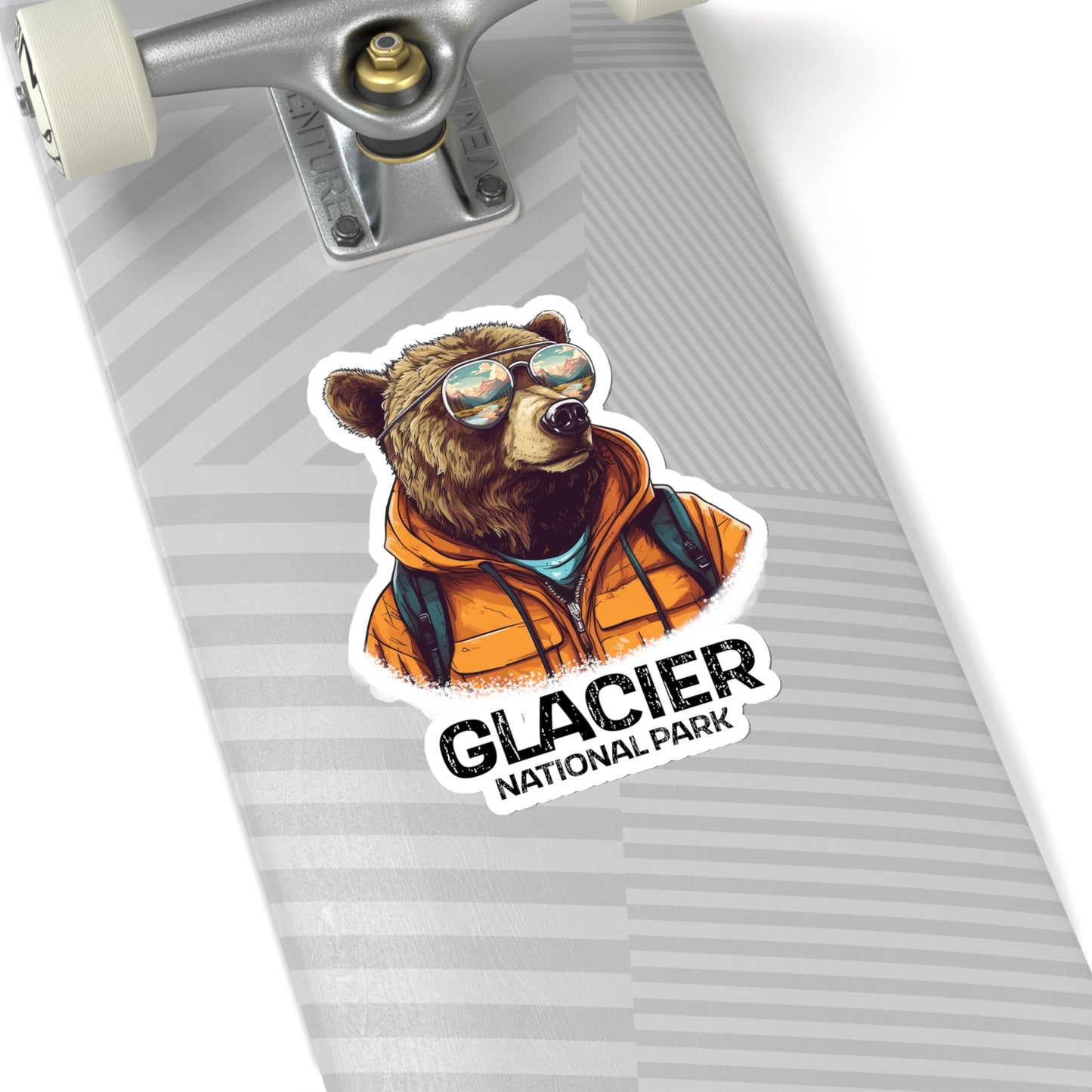 Glacier National Park Sticker - Grizzly Bear