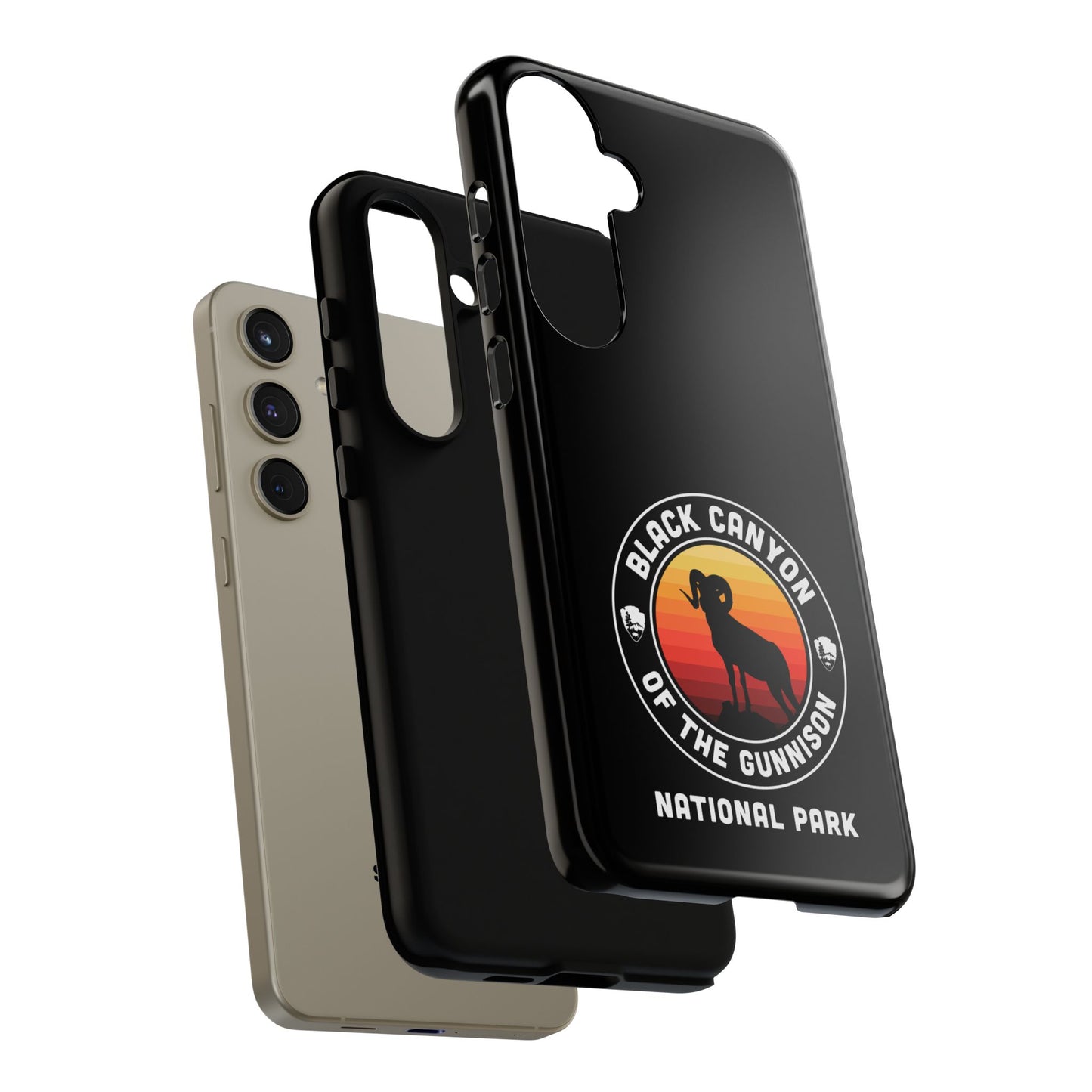 Black Canyon of the Gunnison National Park Phone Case - Round Emblem Design