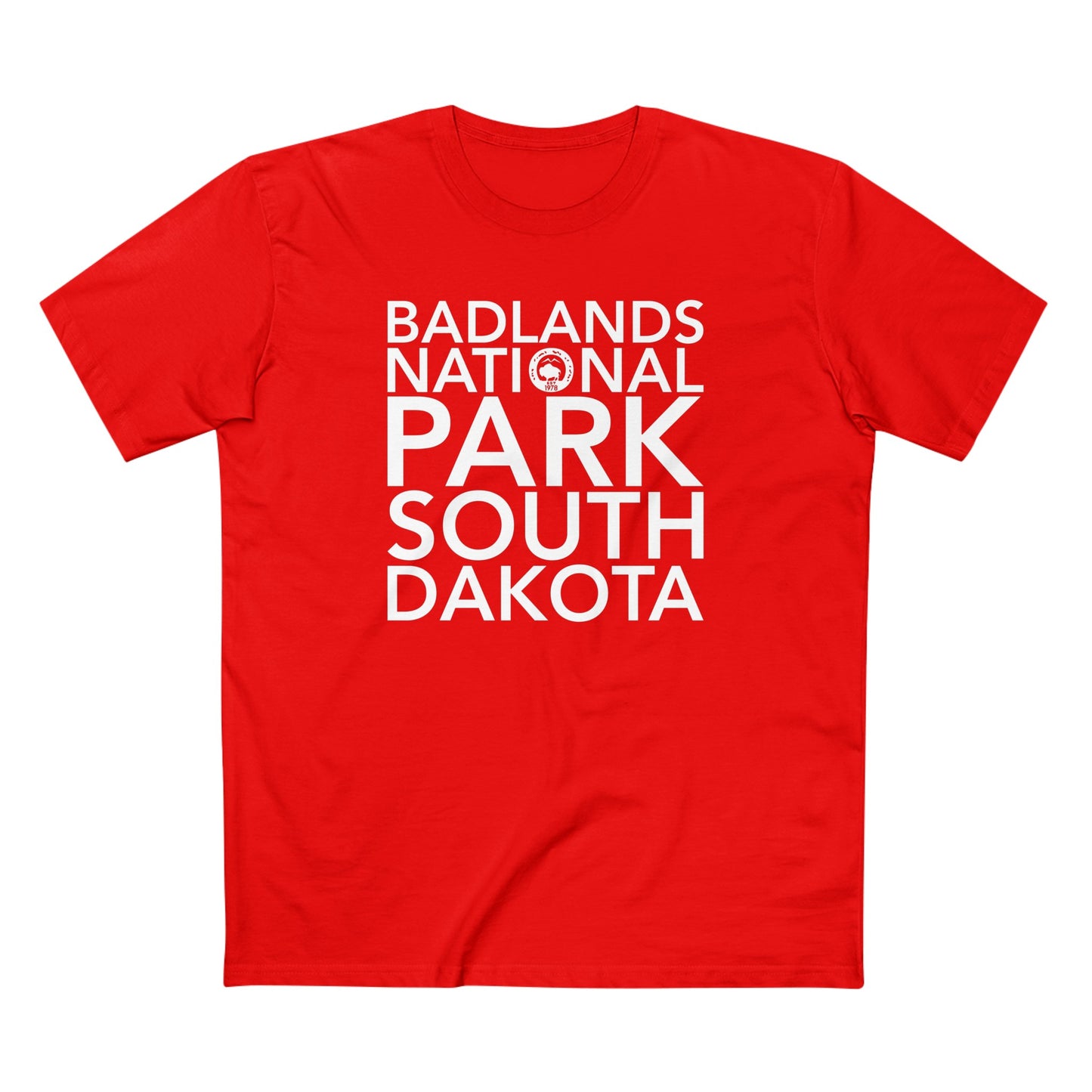 Badlands National Park T-Shirt Block Text